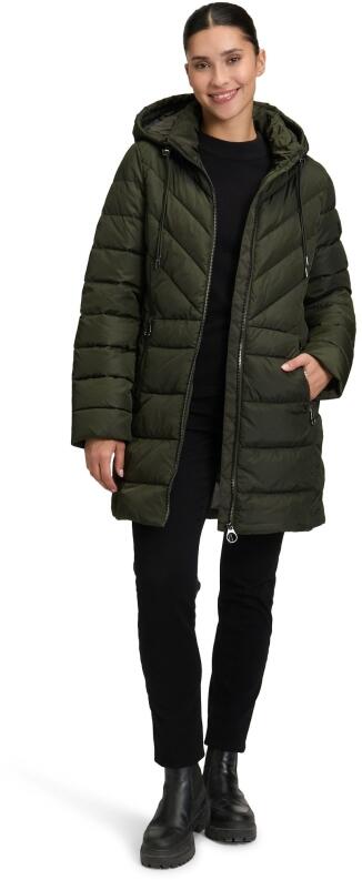 Betty Barclay Damen Steppjacke long grün