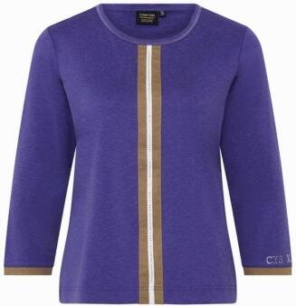 Canyon T-Shirt 3/4 Arm violet-camel-white