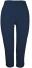 Adelina Pull On Hose Capri Länge Light Stretch Cotton Marine