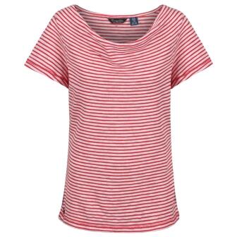 Regatta T-Shirt Francheska red Stripes