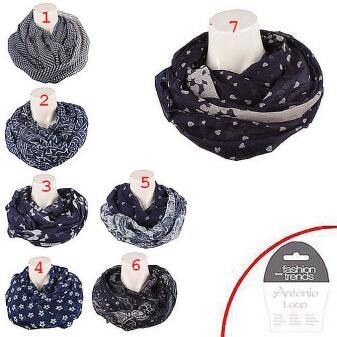 Antonio Loopschal navy Print