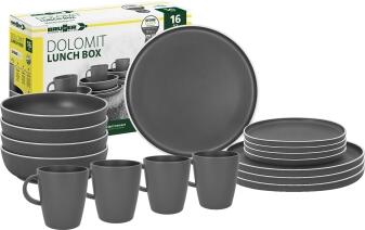 Brunner Essgeschirrset Dolomit grey für 4 Personen