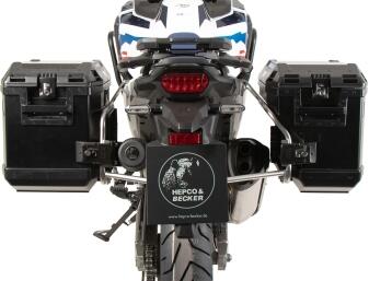 Kofferträgerset Cutout Honda CRF1100L Africa Twin Adventure Sport ab BJ 2024 - Kofferfarbe: schwarz