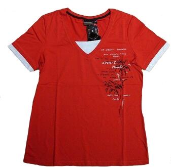 Canyon T-Shirt im Lagenlook in Farbe rot