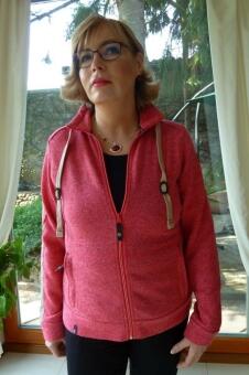 Maul Leicht Strickfleecejacke Revo pinkhibiscus