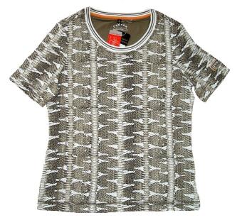 Canyon T-Shirt Allover Print weiss-tabak