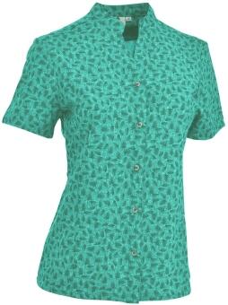 wunderschöne Bluse mit Print in Türkisgrün Modellname Mondsee