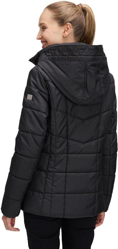 Betty Barclay Damen Steppjacke schwarz mit Kapuze