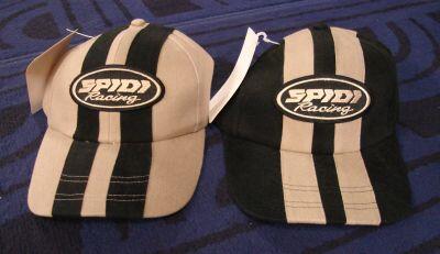 Spidi Sports Cap schwarz mit sandfarbenen Streifen