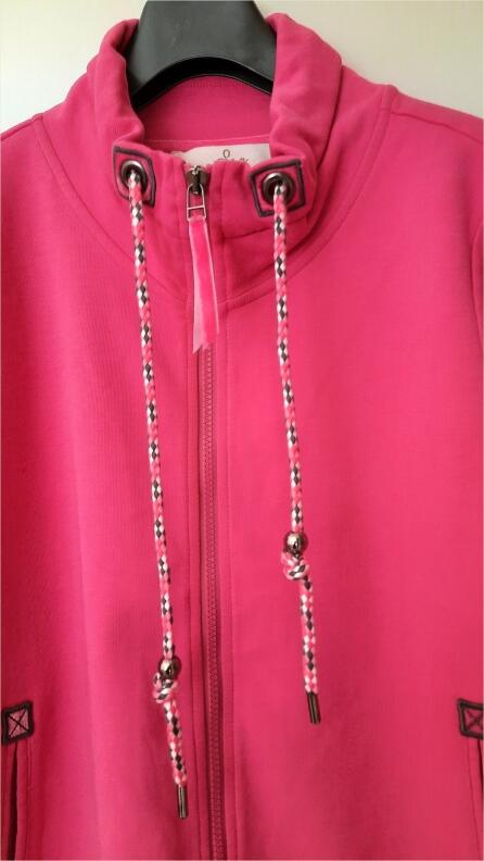 Serena Malin Sweatshirtjacke Stehkragen Berry