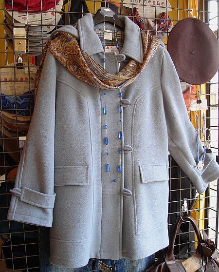 Dufflecoat -Duffle taubenblau