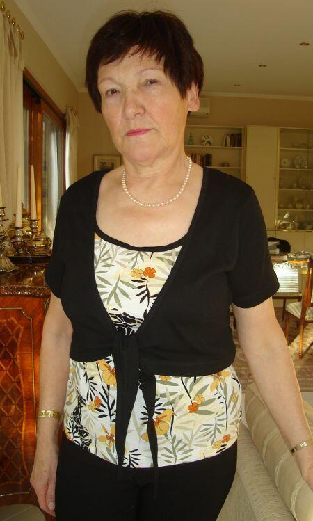 Damen T-Shirt in Wickeloptik