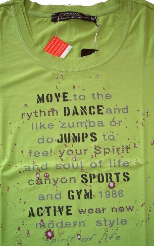 Canyon Women Sports T-Shirt Druck pistazie