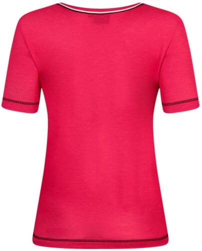 Canyon Women Sports T-Shirt ruby-black-white