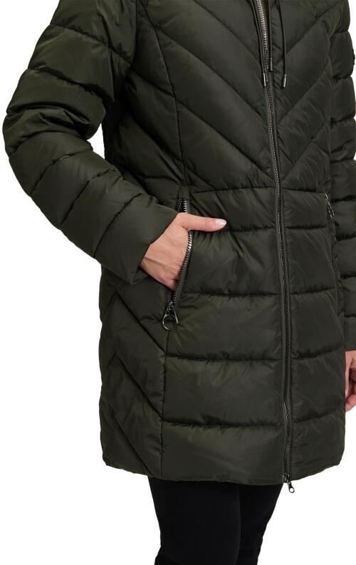 Betty Barclay Damen Steppjacke long grün
