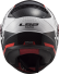 LS2 Helm Rapid Ghost FF353 white-black-red - Ansicht von hinten