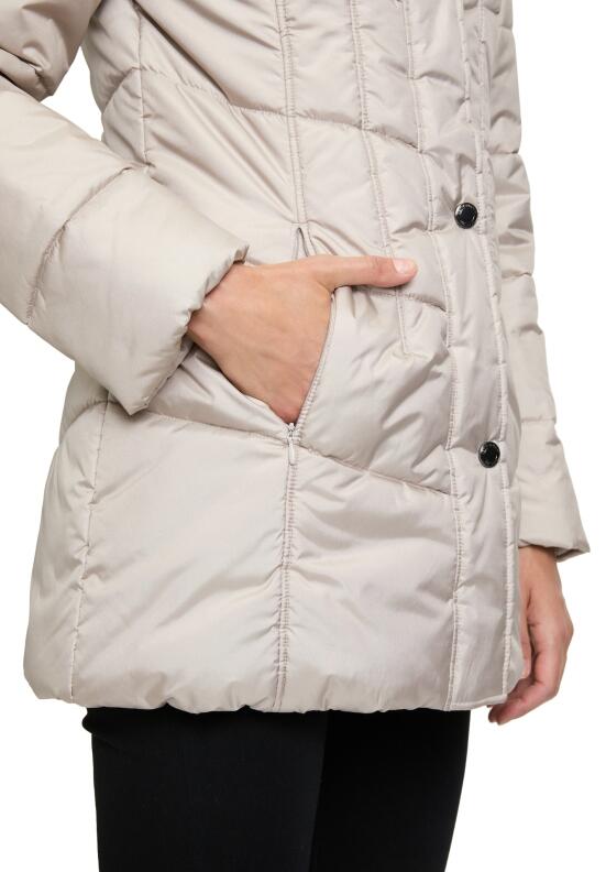 Betty Barclay Damen Steppjacke silver cloud