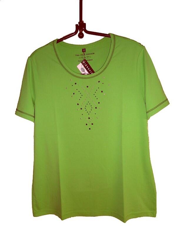 Canyon Women Sports T-Shirt mit Nieten apfelgrün