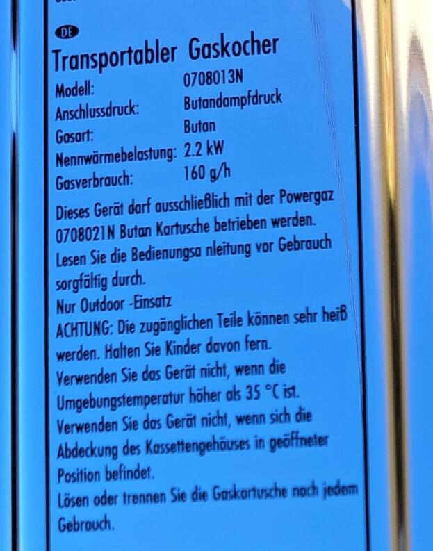 Brunner Gaskocher Devil