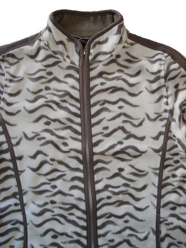 Canyon Fleecejacke Print -offwhite-macchiato