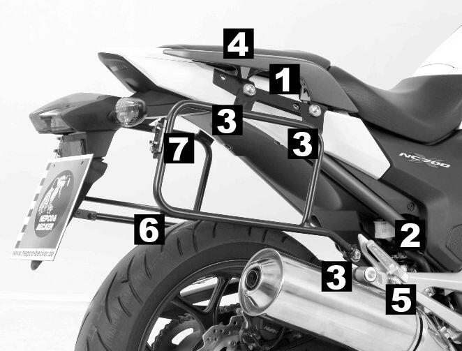 Hepco & Becker Lock it Kofferträger Honda NC 700 X
