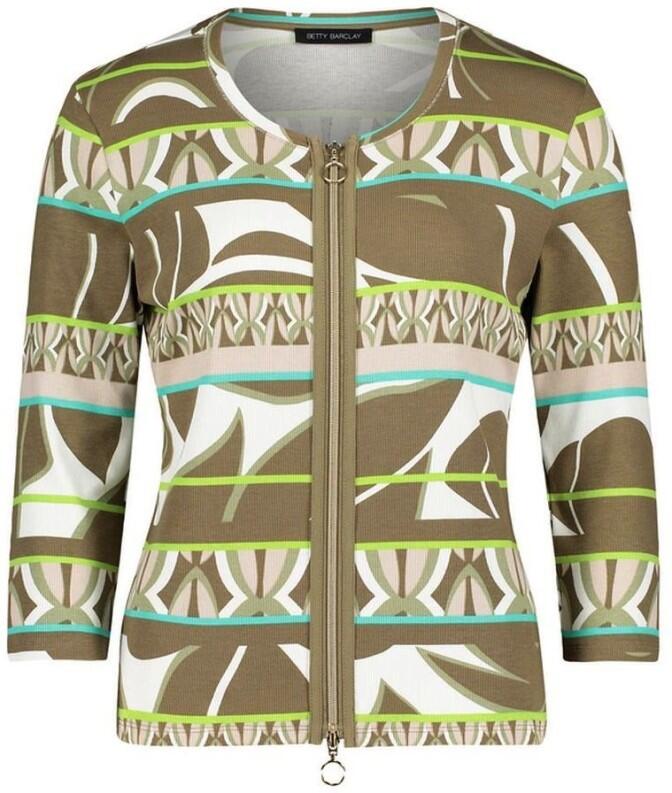Betty Barclay Shirtjacke Grün/Khaki