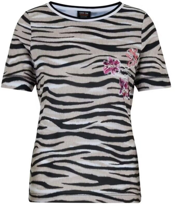 Canyon Women Sports T-Shirt Zebra camel