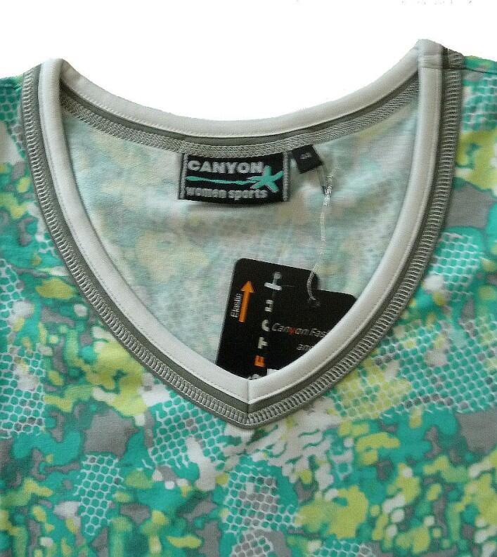 Canyon T-Shirt smaragd-citrus