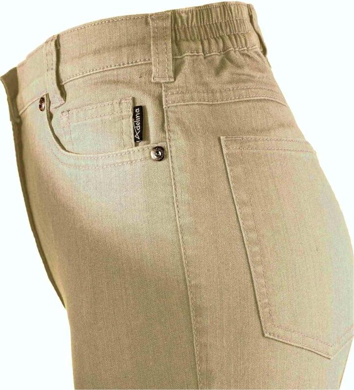 Adelina Five-Pocket-Jeans beige oder mint - Farbe: beige