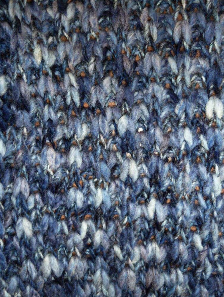 Kai Balke Strickschal blaumeliert