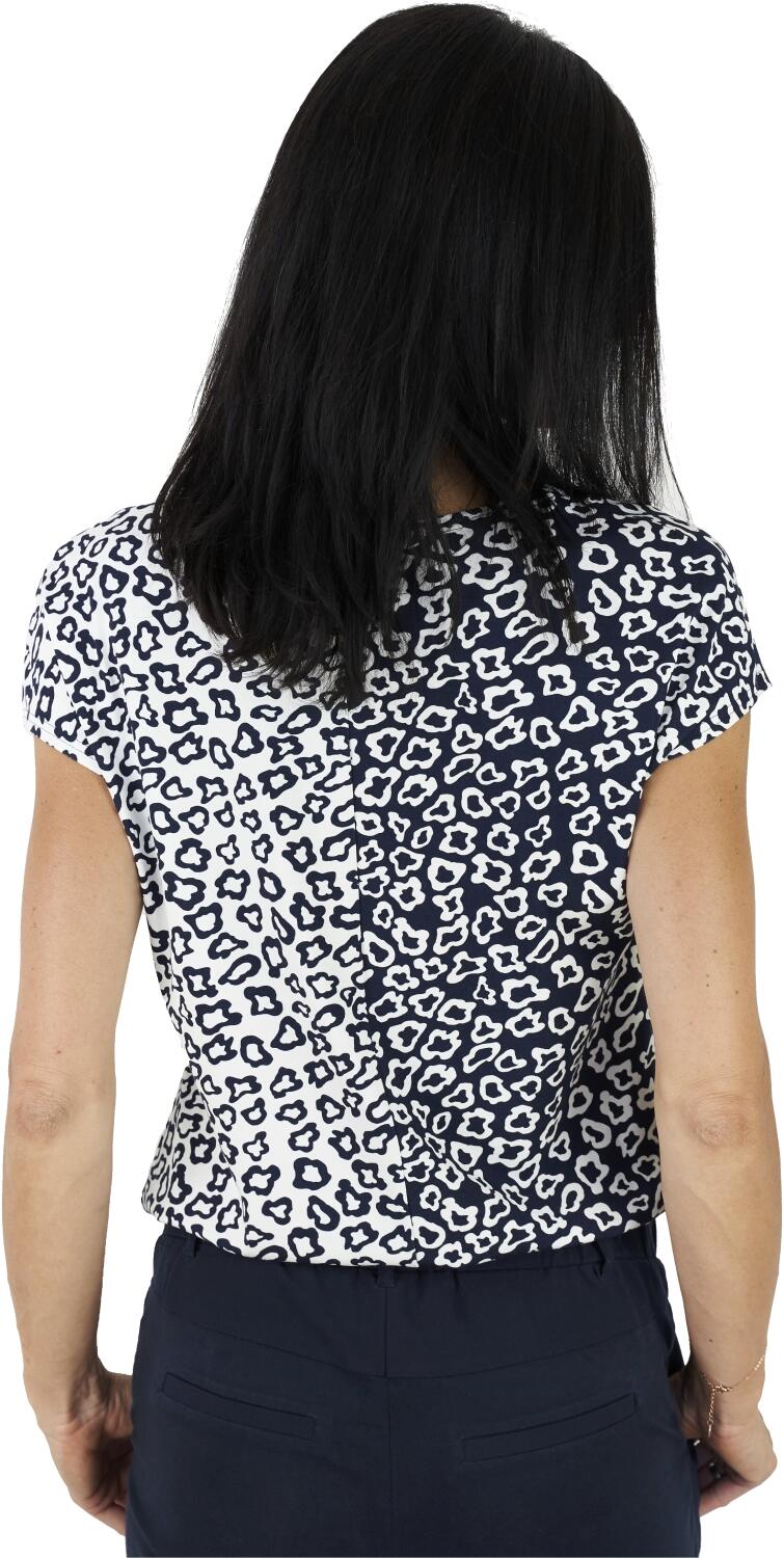 Seidel Blusenshirt dunkelblau-offwhite