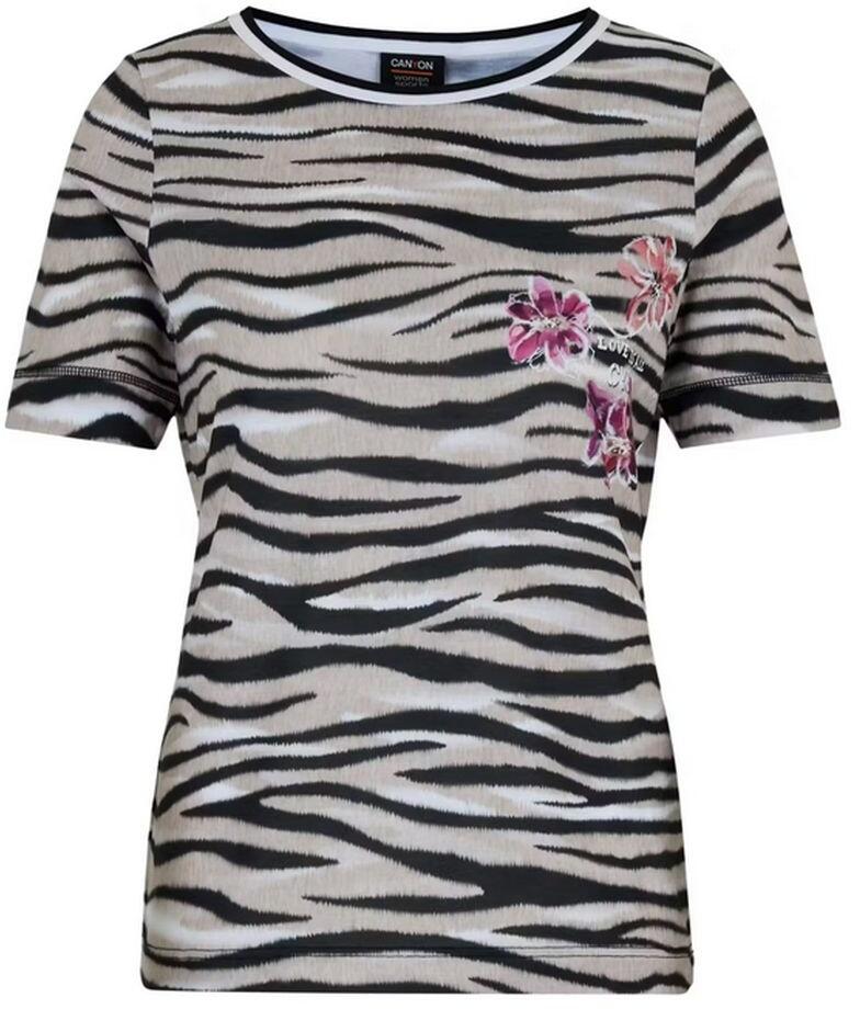 Canyon Women Sports T-Shirt Zebra camel