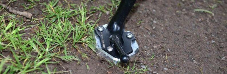 Hepco Becker Seitenständerplatte Kawasaki