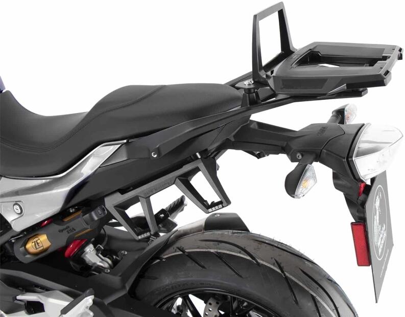 Alurack Topcaseträger schwarz für Kombination mit Originalgepäckbrücke für BMW F 900 XR (2025-)