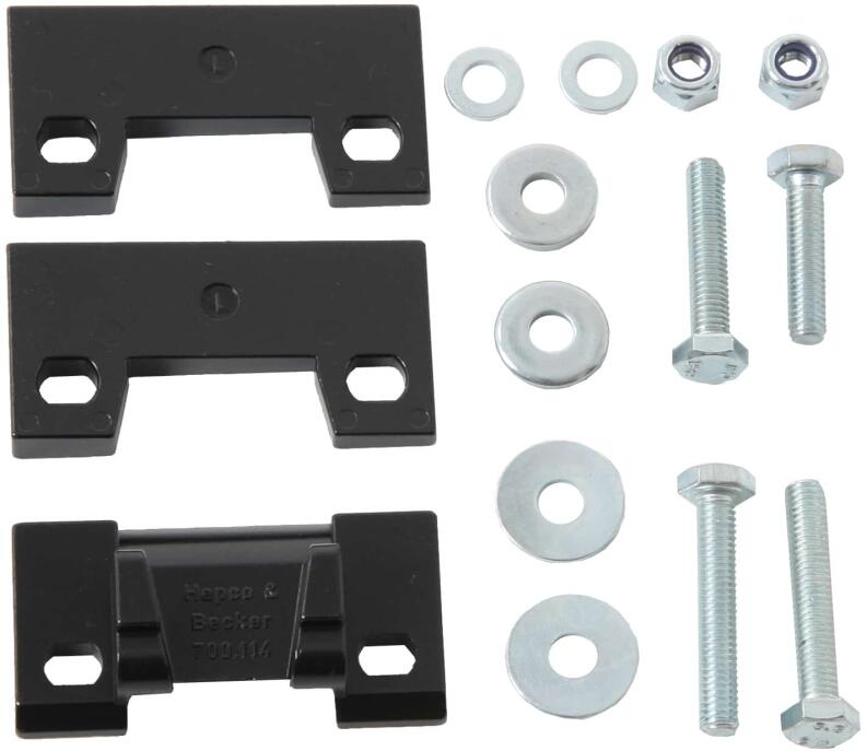 Hepco Becker Alu Adapter mit Schrägplatte