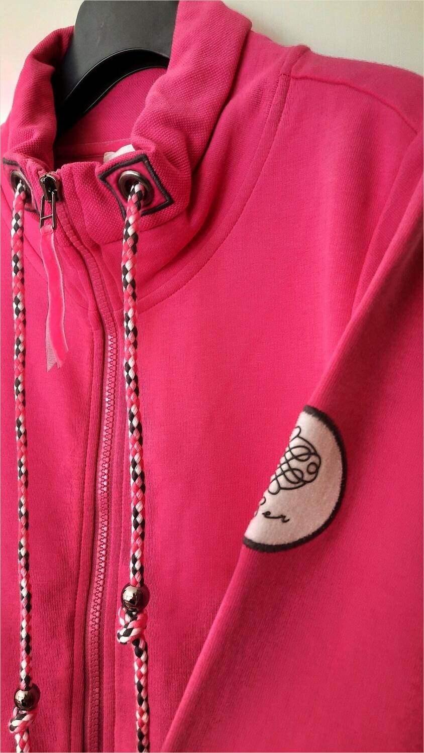 Serena Malin Sweatshirtjacke Stehkragen Berry