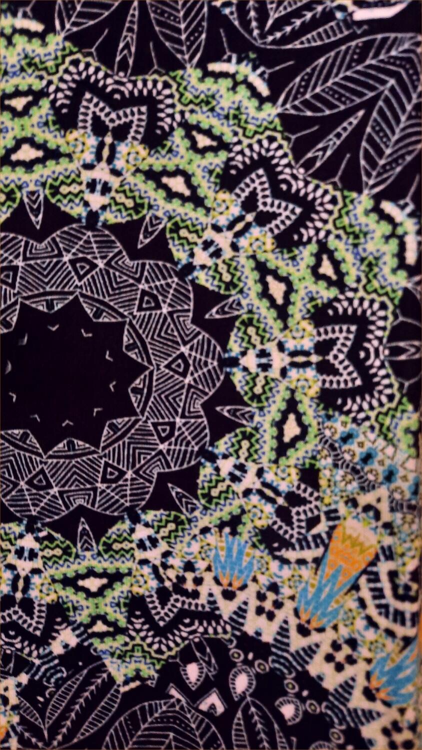 UNO PIU Damen Shirt dunkelblau-gr&uuml;n Schlankmacher