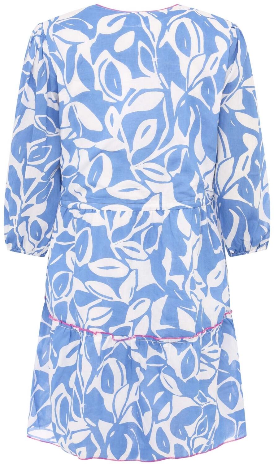 Zwillingsherz Kleid Blätter blau