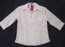 Damen Bluse mit Zip-weiss