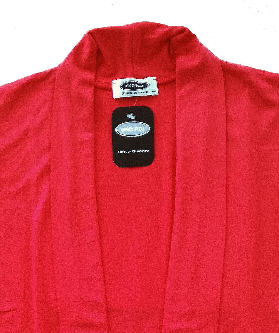 UNO PIU Damen Shirtjacke rot Cardigan